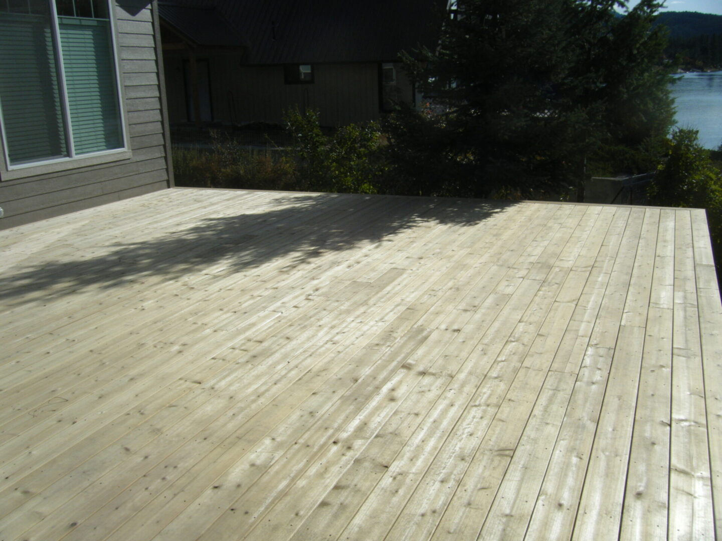 Custom wooden deck